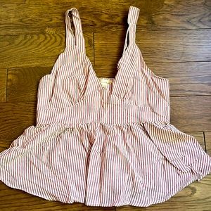 Hem & Thead peplum tank sz L